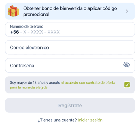 Registration at Jugabet casino